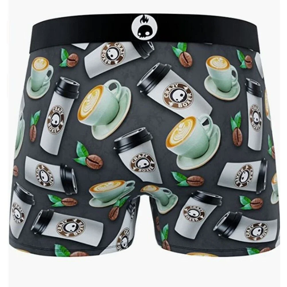 Crazy Boxer Premium Coffee (Take Out Mug) Men's Boxer Briefs - Small